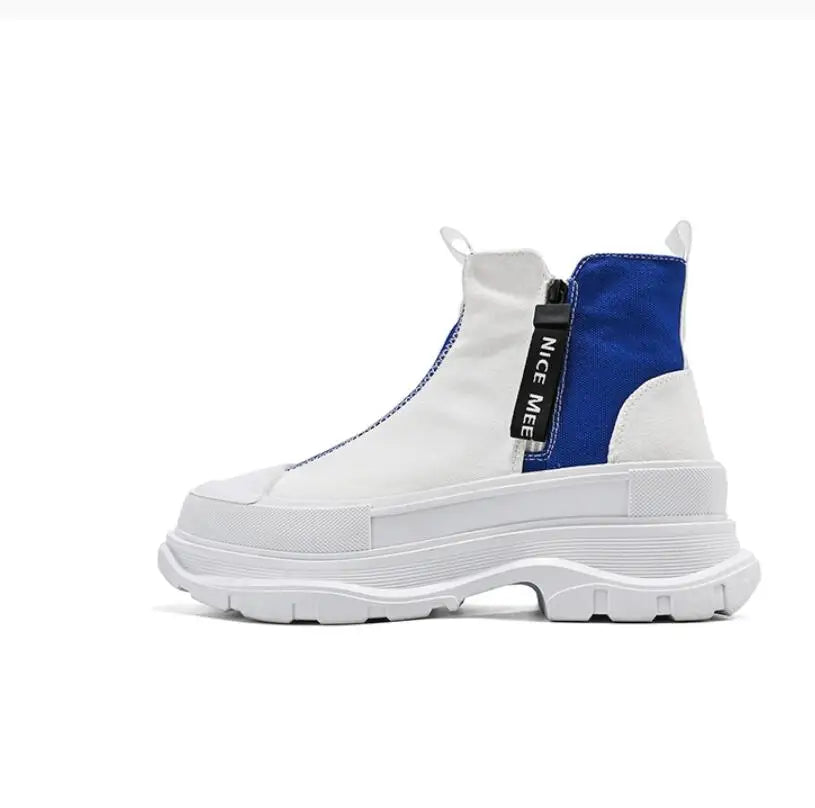 2023 Men high gang Sneakers Casual Light Comfortable Skateboard Shoes Walking Flats  Autumn Trend Platform Man Vulcanize Shoes