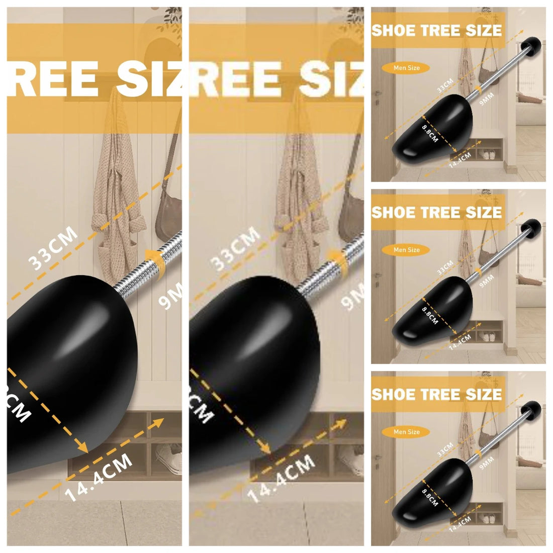 3/5 Pairs Shoe Stretcher Shoes Tree Shaper Rack Plastic Adjustable Length Men/Women Shoe Trees Stretcher Boot Holder Organizers
