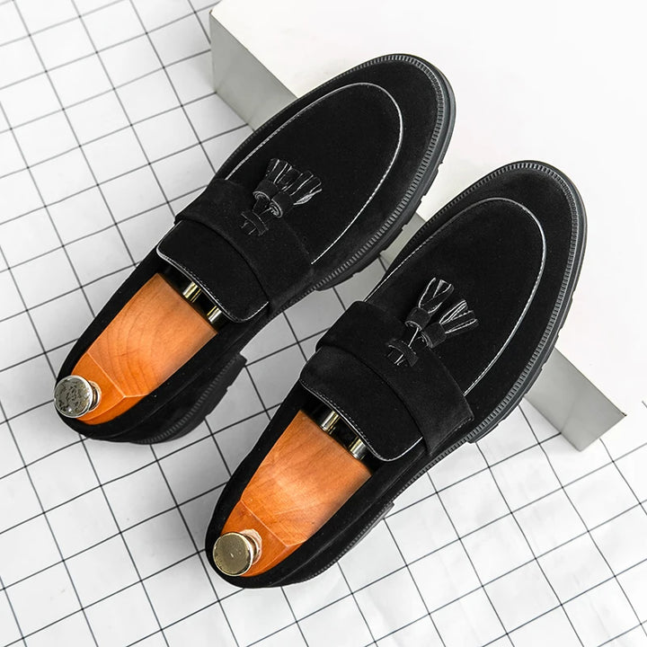 Hot Selling Soft Soled Comfortable Loafers Europe America Massage Soles Men's Commuting Work Shoes Party Men's Formal Shoes