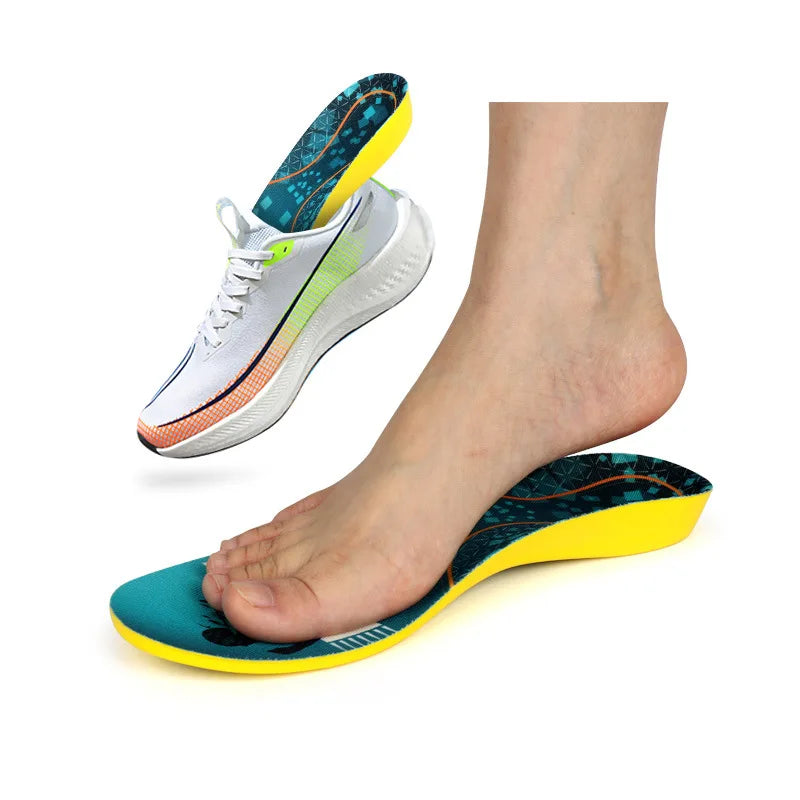 Carbon Fiber Sports Insole with High Elasticity PU Shock Absorption Ultra-High Elasticity Sports Assistance for Foot Comfort