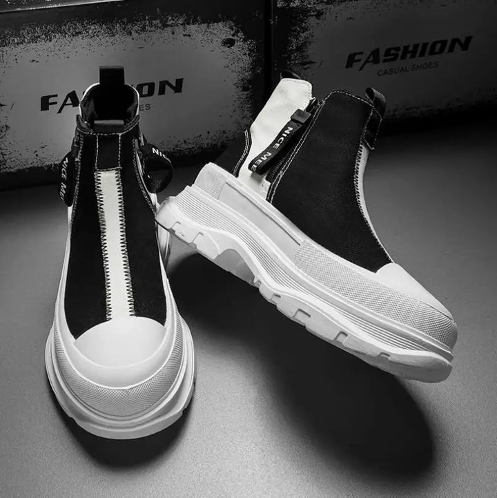 2023 Men high gang Sneakers Casual Light Comfortable Skateboard Shoes Walking Flats  Autumn Trend Platform Man Vulcanize Shoes