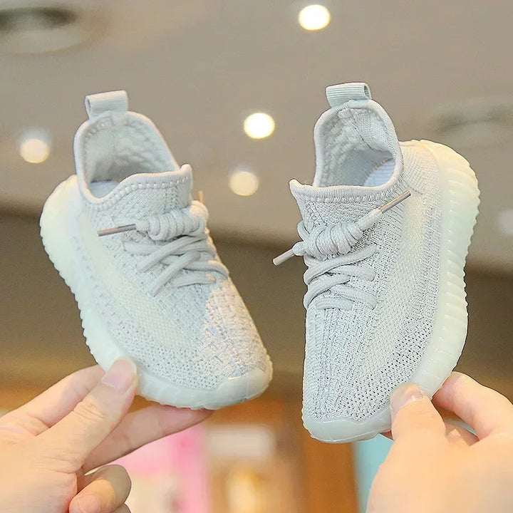 Baby Shoes Kids Sneakers Spring Summer Sandals Fluorescent Sole Sports Tennis Running Casual Flats Breathable Boys Girls Shoes