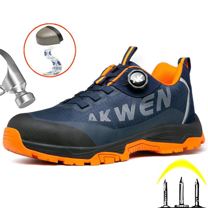 High-quality Safety Shoes Men's Anti Smashing Anti Piercing Wear-resistant Shoes Steel Toe Anti Slip Work Shoes Indestructible