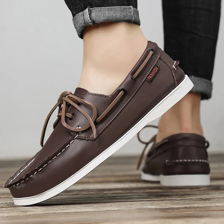 Summer Luxury Brand Men's Casual Shoes High Quality Leather Designer Men Loafers Soft Comfortable Business Shoes Formal Footwear