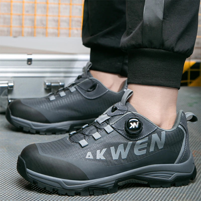 High-quality Safety Shoes Men's Anti Smashing Anti Piercing Wear-resistant Shoes Steel Toe Anti Slip Work Shoes Indestructible