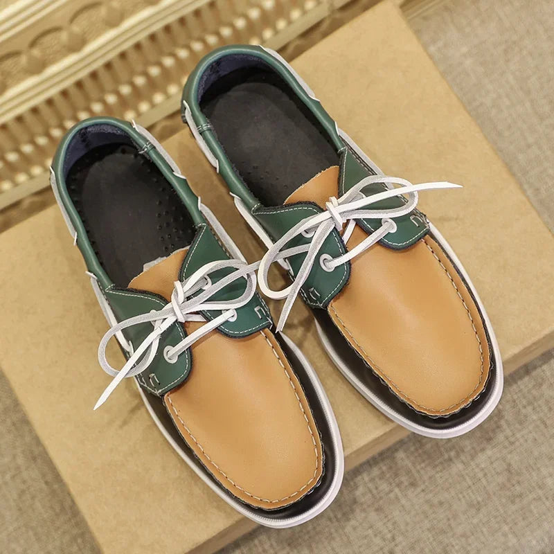 Summer Luxury Brand Men's Casual Shoes High Quality Leather Designer Men Loafers Soft Comfortable Business Shoes Formal Footwear
