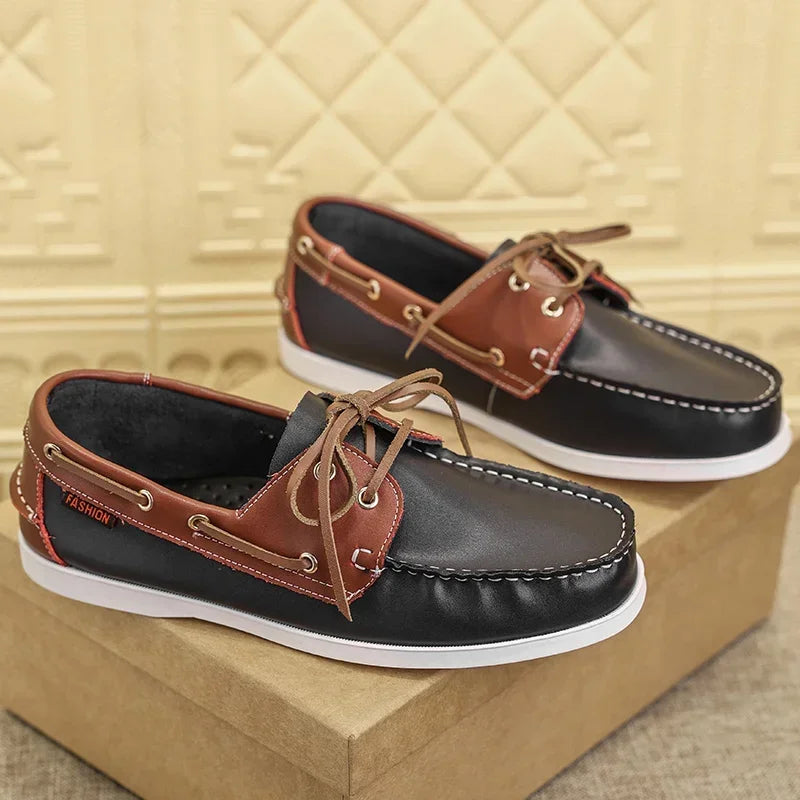 Summer Luxury Brand Men's Casual Shoes High Quality Leather Designer Men Loafers Soft Comfortable Business Shoes Formal Footwear